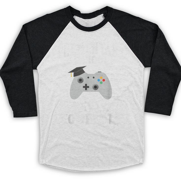 Elementary School Graduation Gamer Graduate Baseball Raglan Shirt