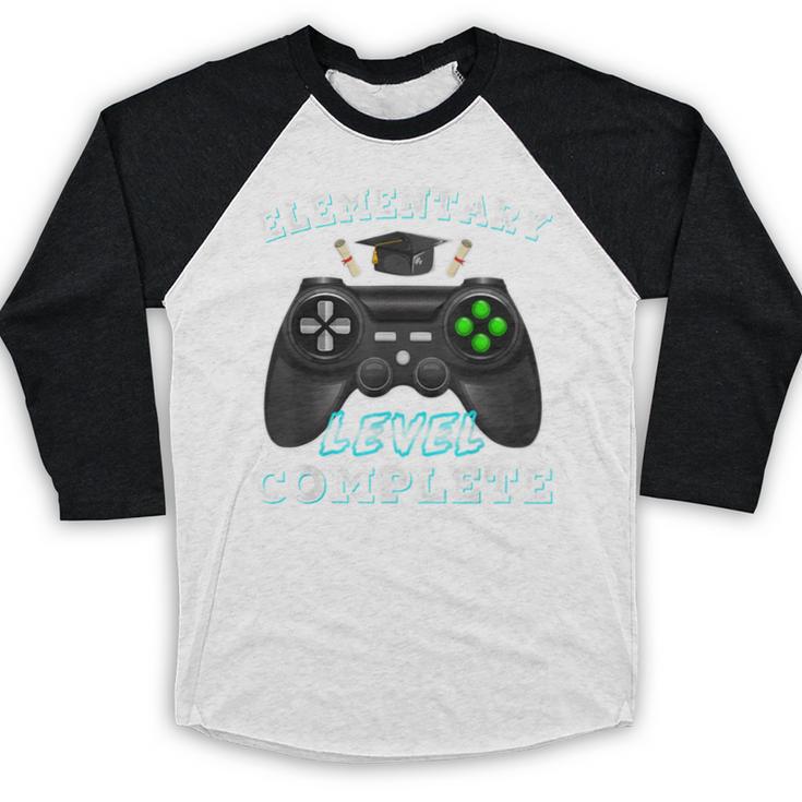 Elementary School Level Complete Gamer Graduation Baseball Raglan Shirt