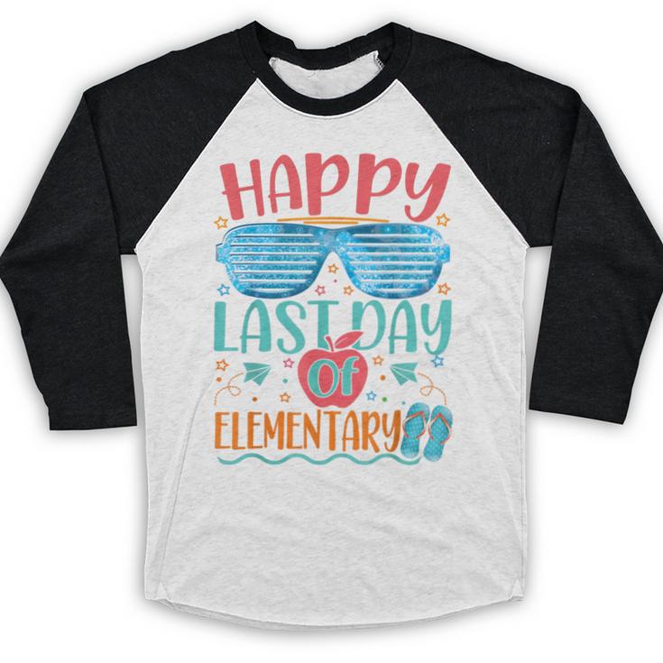 Elementary Teacher Student Graduation Last Day School Baseball Raglan Shirt