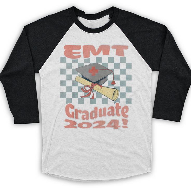 EMT Graduation Class Of 2024 Emergency Medical Tech Medic Baseball Raglan Shirt