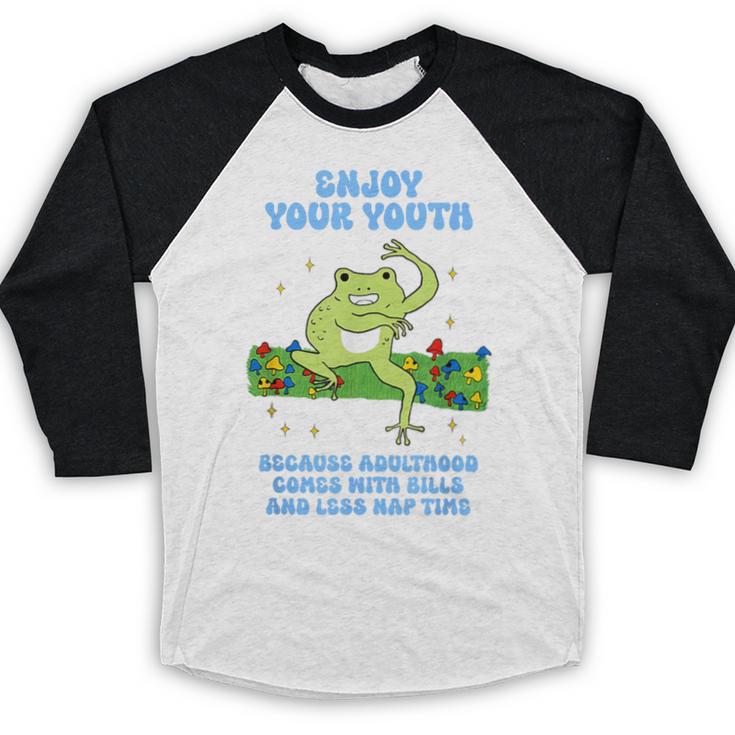 Enjoy Adulthood Comes With Bills Nostalgia Regret Baseball Raglan Shirt Enjoy Adulthood Comes With Bills Nostalgia Regret Baseball Raglan Shirt