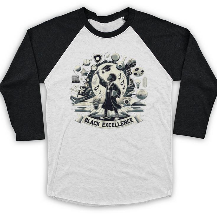 Excellence Graduation Black History Month Inspiring Baseball Raglan Shirt
