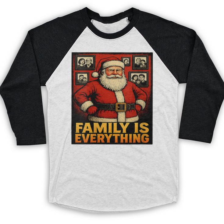 Family Christmas Retro Santa Holiday Nostalgia Vibes Baseball Raglan Shirt Family Christmas Retro Santa Holiday Nostalgia Vibes Baseball Raglan Shirt