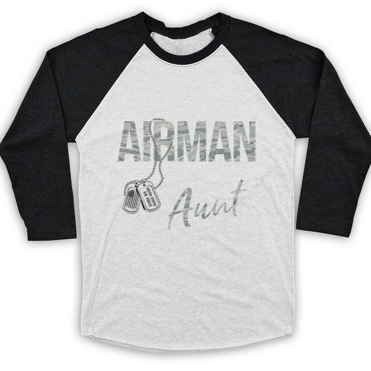 My Favorite Airman Calls Me Aunt US Air Force Graduation Baseball Raglan Shirt