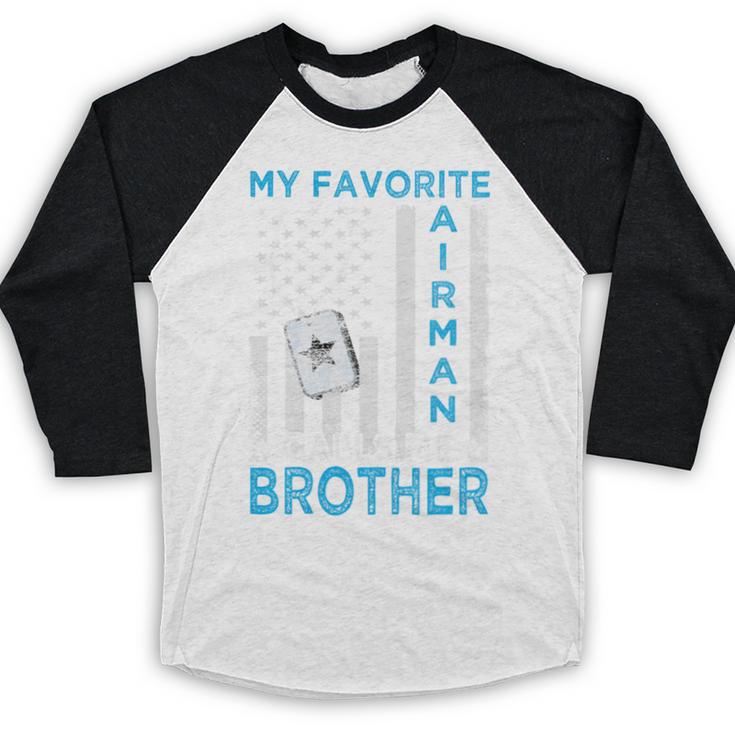 My Favorite Airman Calls Me Brother Airman Graduation Premium Tri-Blend Baseball Raglan Shirt