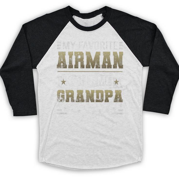 My Favorite Airman Calls Me Grandpa Airman Graduation Premium Baseball Raglan Shirt