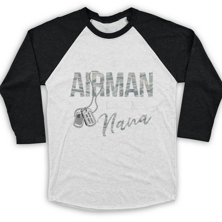 My Favorite Airman Calls Me Nana US Air Force Graduation Baseball Raglan Shirt