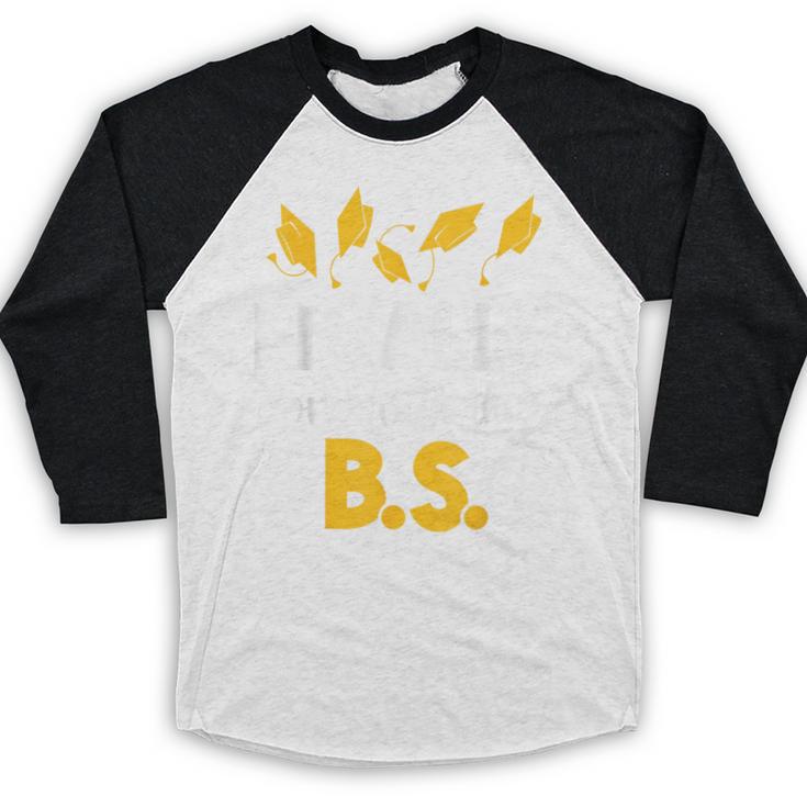 Finally Done With This Bs Bachelor's Bachelor Graduation Baseball Raglan Shirt