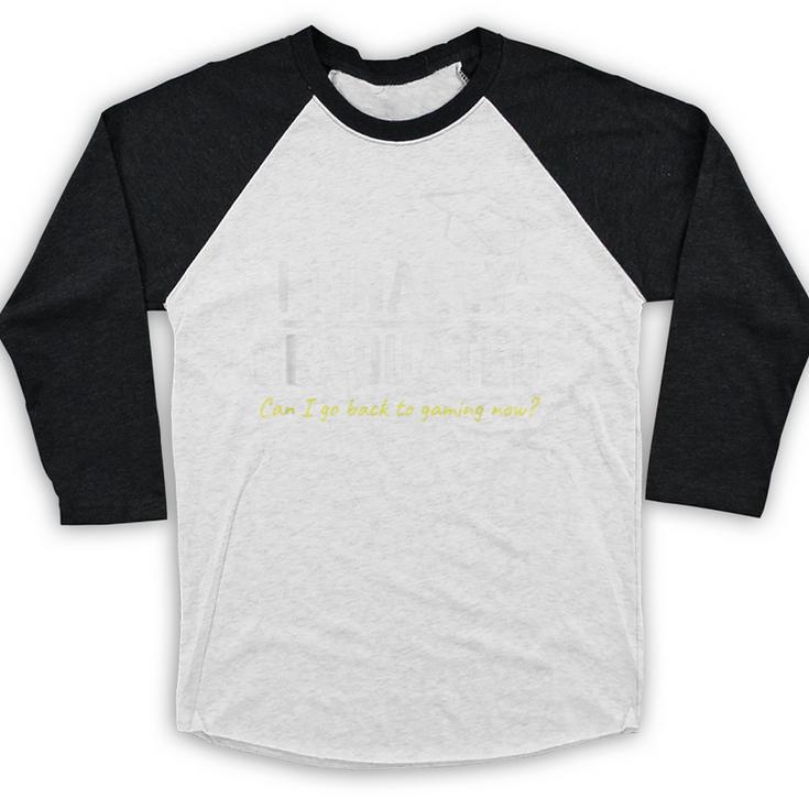 I Finally Graduated Back To Gaming Gamer Graduation Baseball Raglan Shirt