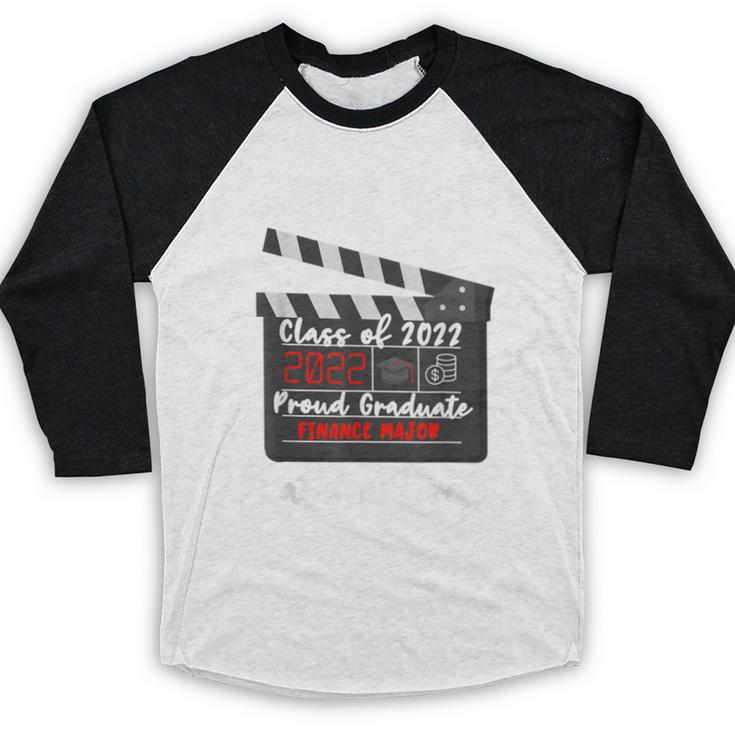 Finance Major Graduation Class Of 2022 Graduate Finance Baseball Raglan Shirt