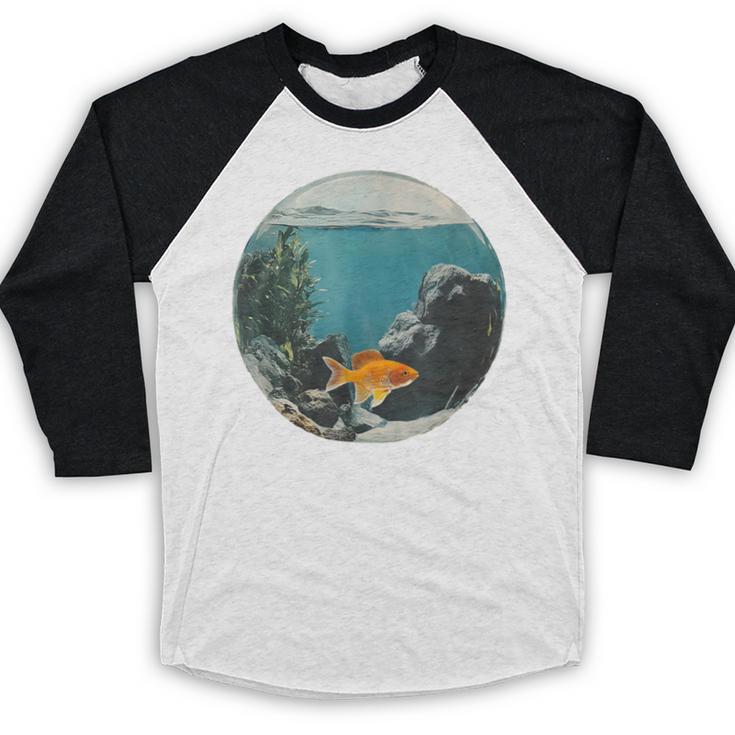 Fish Bowl Frutiger Aero Y2K Retro Vibes Baseball Raglan Shirt Fish Bowl Frutiger Aero Y2K Retro Vibes Baseball Raglan Shirt