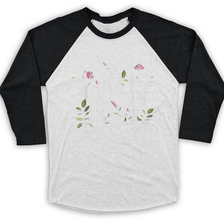 Floral Surgical Tech Surgery Medical Med School Graduation Baseball Raglan Shirt