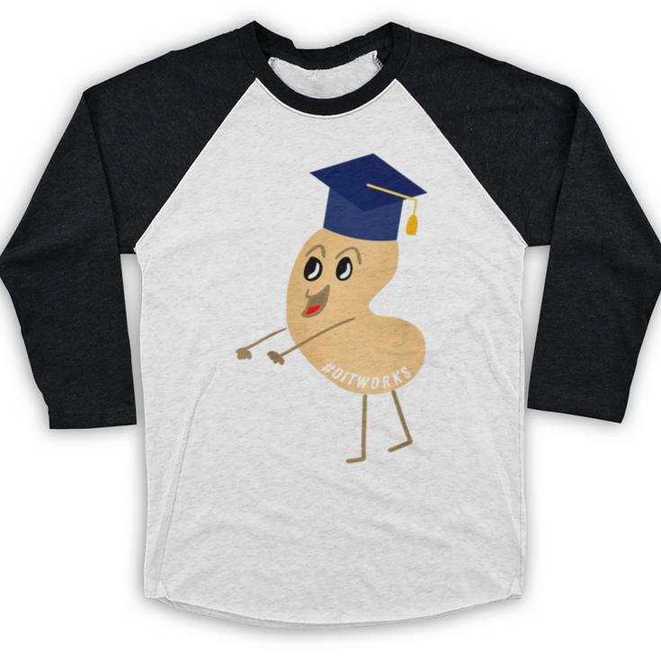Flossing Cashew OIT For Tree Nut OIT Graduation Baseball Raglan Shirt