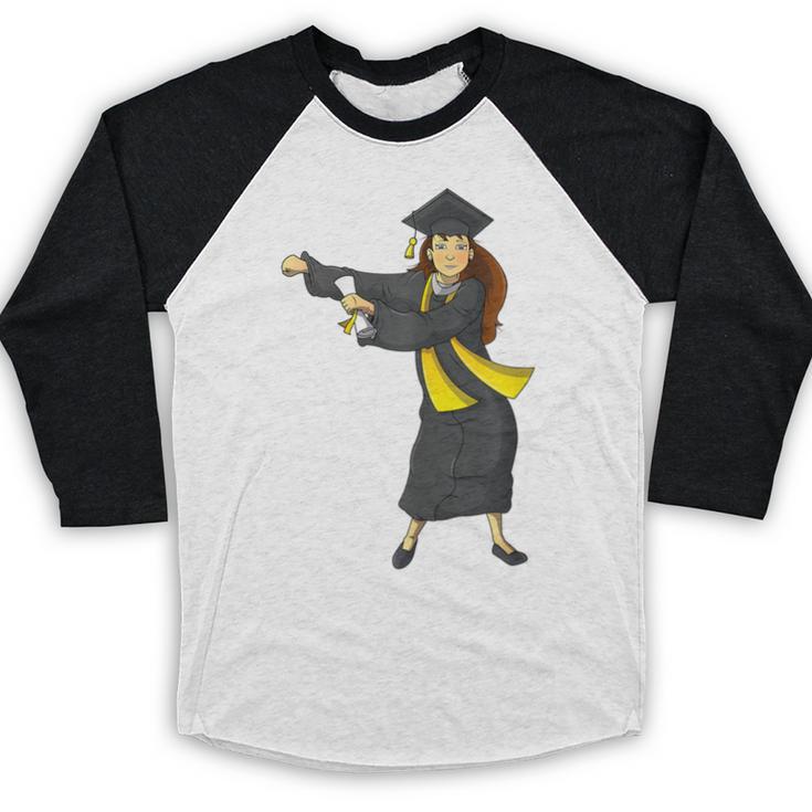 Flossing Graduation Class Of 2019 Women Baseball Raglan Shirt