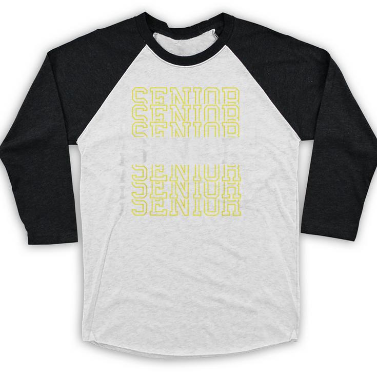 Football Senior Night Football Senior 2025 Graduation 56 Baseball Raglan Shirt