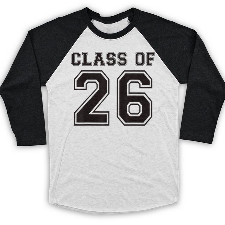 Freshman Class Of 2026 High School Senior Graduation Baseball Raglan Shirt