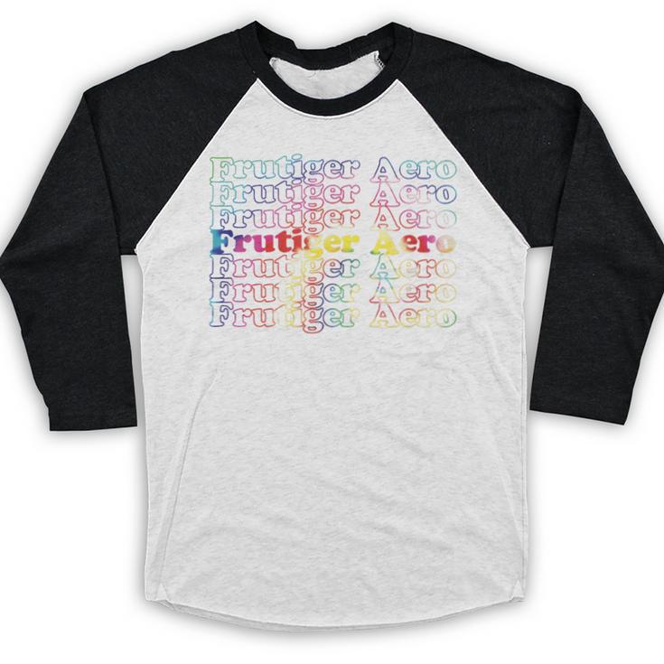 Frutiger Aero Graphic Er Tie Dye Baseball Raglan Shirt