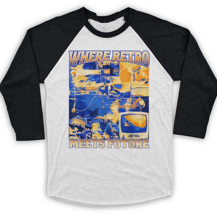 Frutiger Aero Retro Vibes Y2K 90's Vibes Baseball Raglan Shirt