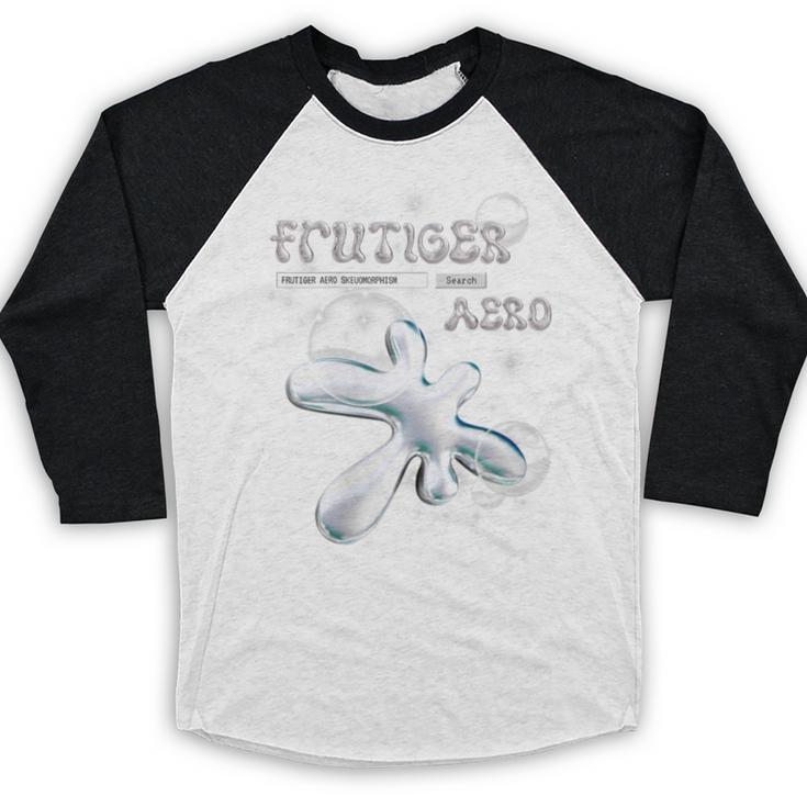 Frutiger Aero Y2K Fashion Trends Statement Piece Tech Orb Baseball Raglan Shirt Frutiger Aero Y2K Fashion Trends Statement Piece Tech Orb Baseball Raglan Shirt