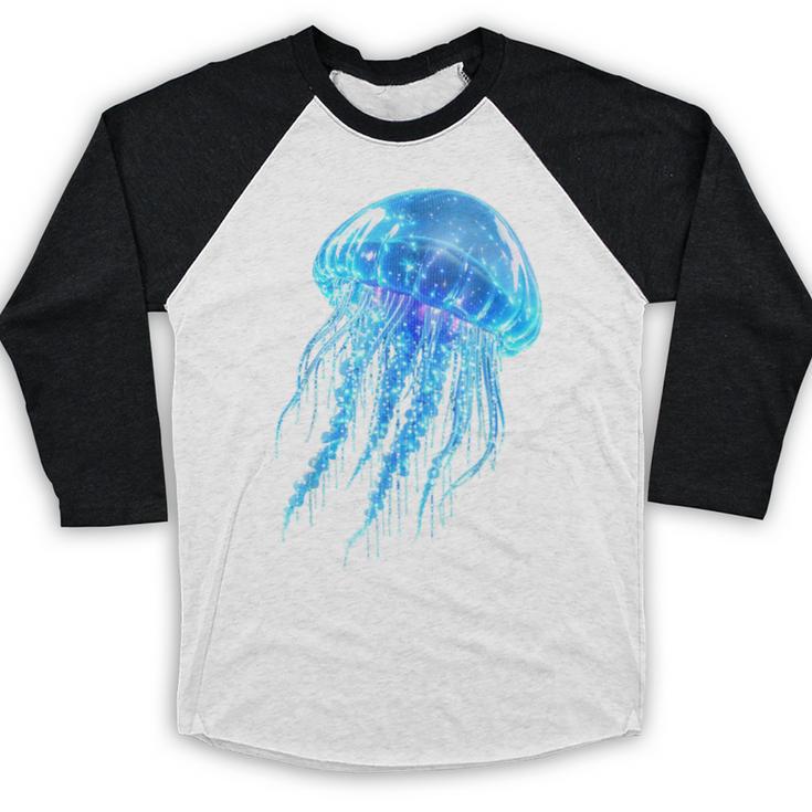 Frutiger Aero Y2K Jellyfish Baseball Raglan Shirt Frutiger Aero Y2K Jellyfish Baseball Raglan Shirt