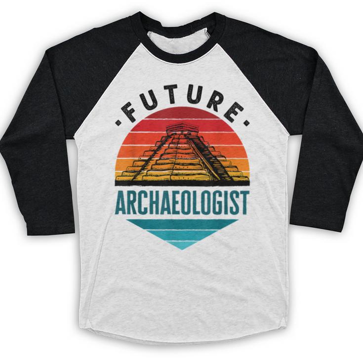 Future Archaeologist Pyramid Archaeology Student Graduation Baseball Raglan Shirt