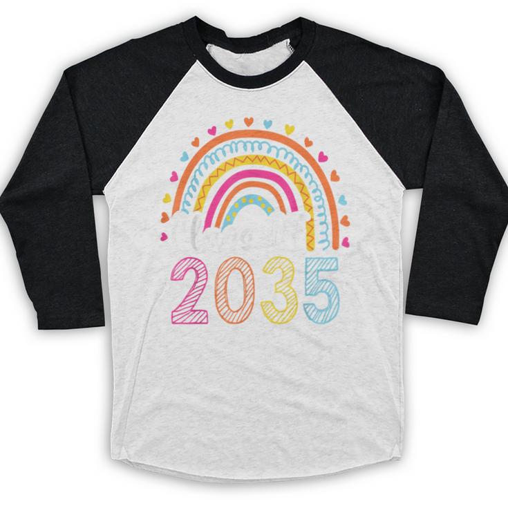 Future Class Of 2035 Preschool Graduation Pre-K Graduate Baseball Raglan Shirt