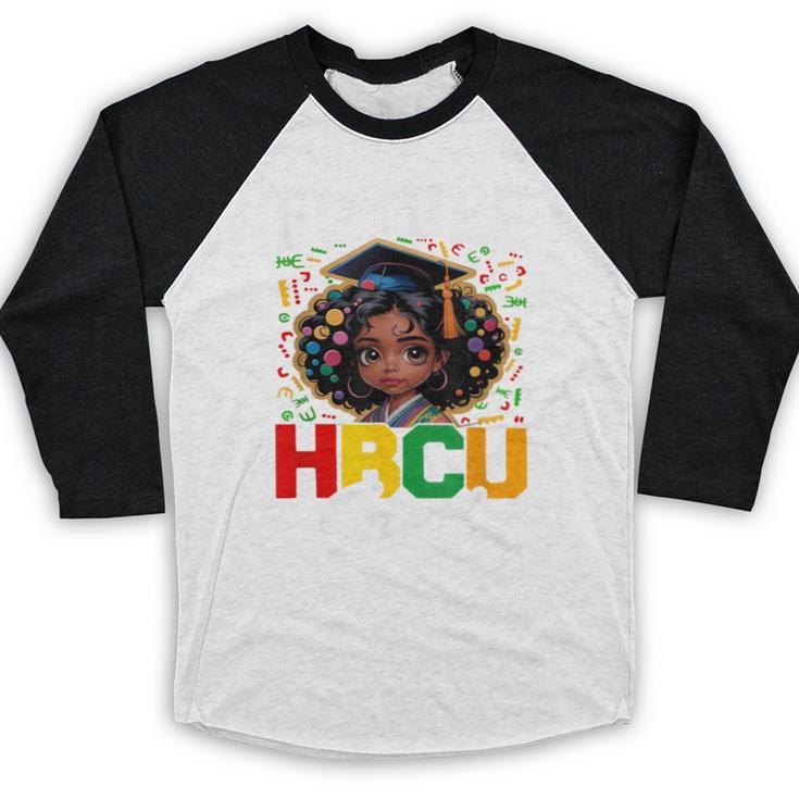 Future HBCU Grad Girl HBCU Toddler Kids Graduation Baseball Raglan Shirt