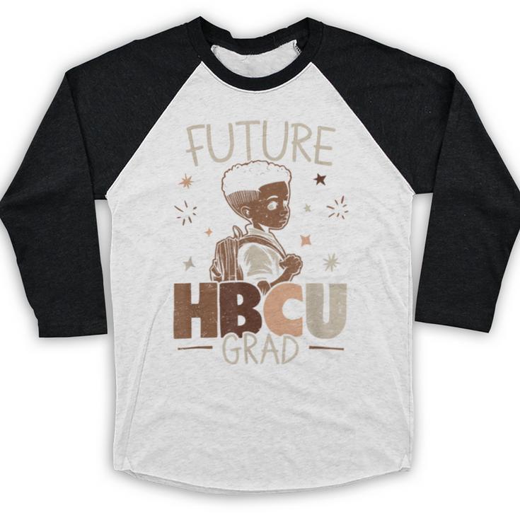 Future HBCU Grad Graduate Afro Boy College Graduation Baseball Raglan Shirt