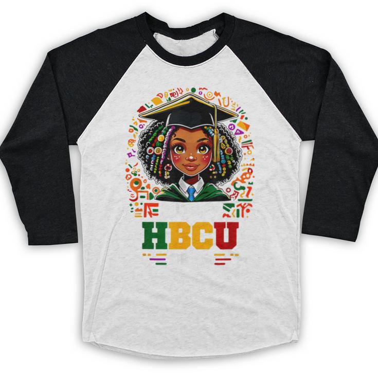 Future HBCU Grad Graduation Students Girl Kids Baseball Raglan Shirt