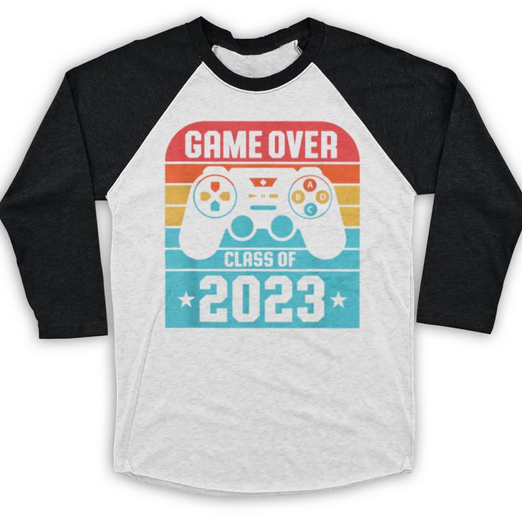 Game Over Class Of 2023 Shirt Students Graduation Baseball Raglan Shirt