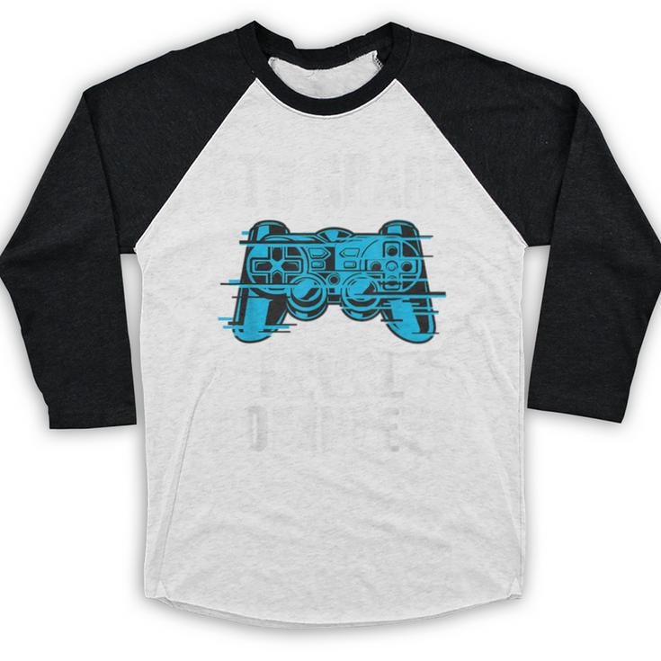Gamer Graduation 5th Grade Level Complete Video Games Boys Baseball Raglan Shirt