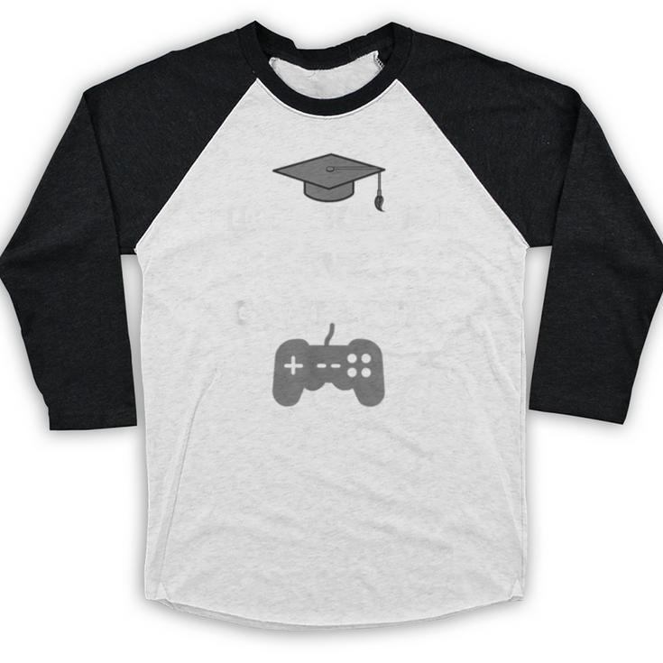 Gamer High School Graduation Shirt Video Gamer Tee Baseball Raglan Shirt