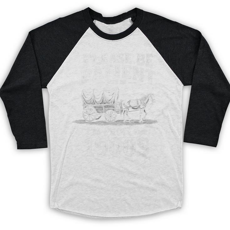 Gentle Nostalgia Plea Please Be Patient I'm From The 1900s Premium Baseball Raglan Shirt
