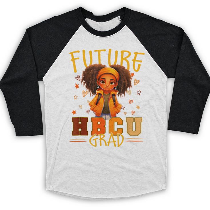 Girl Future HBCU Graduate Afro College Graduation Kids Baseball Raglan Shirt