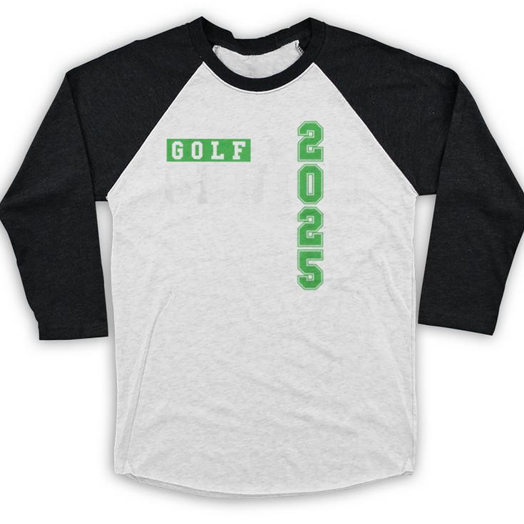 Golf Senior Night Golf Senior 2025 Graduation 33 Baseball Raglan Shirt