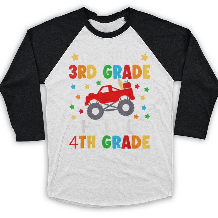 Goodbye 3rd Grade Hello 4th Grade Graduation 2024 Baseball Raglan Shirt