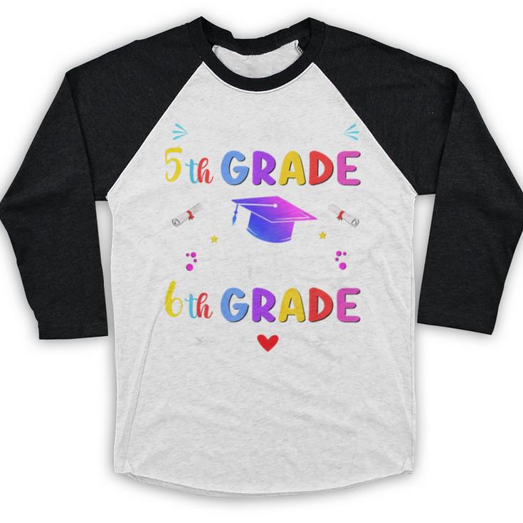 Goodbye 5th Grade Graduation Class Of 2023 Hello 6th Grade Baseball Raglan Shirt