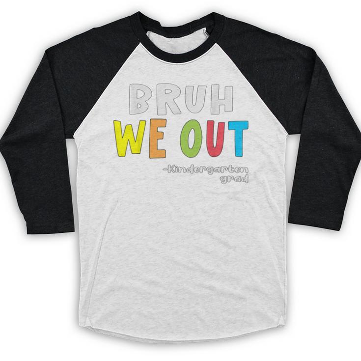 Goodbye Kindergarten Hello 1st Grade Kindergarten Graduation Baseball Raglan Shirt
