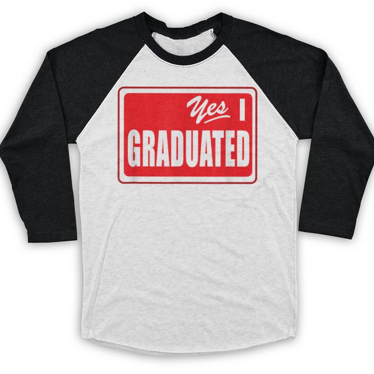 Graduate Class Of 2025 Senior Graduation End Of School Year Baseball Raglan Shirt