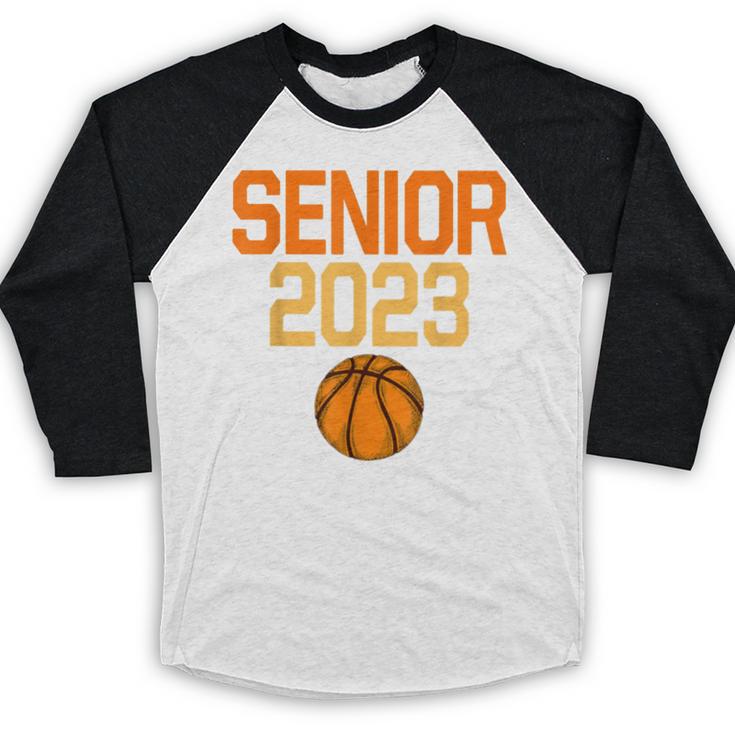 Graduate Senior Class 2023 Basketball Player Graduation Grad Baseball Raglan Shirt