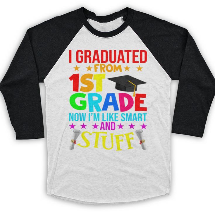 I Graduated From 1st Grade Graduation Matching Student Baseball Raglan Shirt