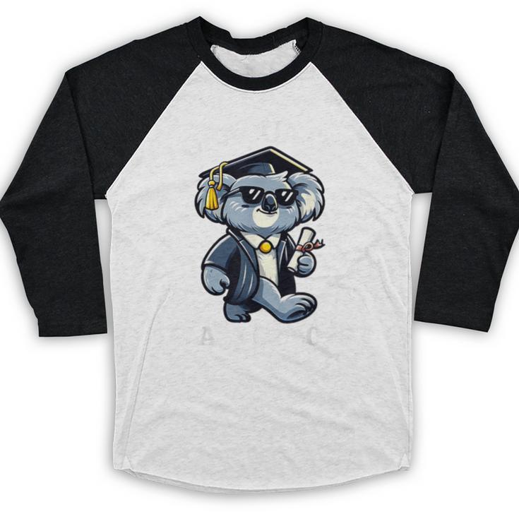I Graduated Graduate Class Of 2025 Koala Graduation Baseball Raglan Shirt