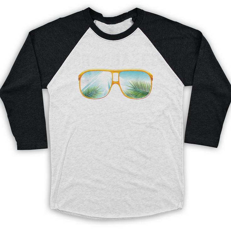 Graduated Graduation Tropical Sunglasses Baseball Raglan Shirt