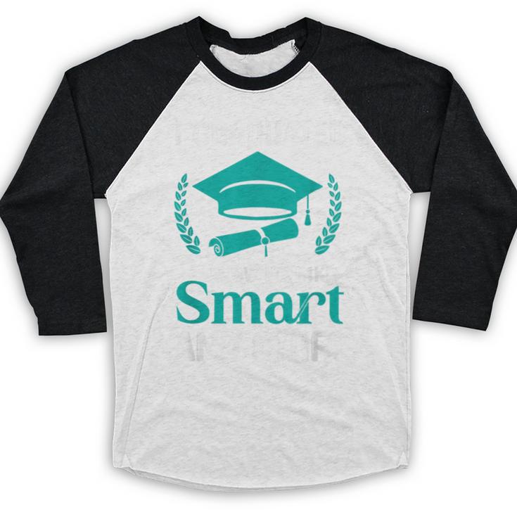 I Graduated Smart Graduation Student College University Baseball Raglan Shirt