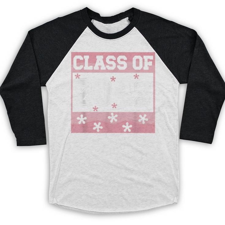 Graduating Class Of 2042 First Day Of School 2042 Graduation Baseball Raglan Shirt
