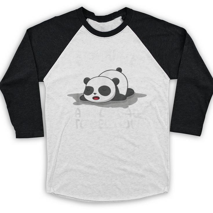 Graduation Animal Zoo Panda Bear I Graduated Panda Student Baseball Raglan Shirt