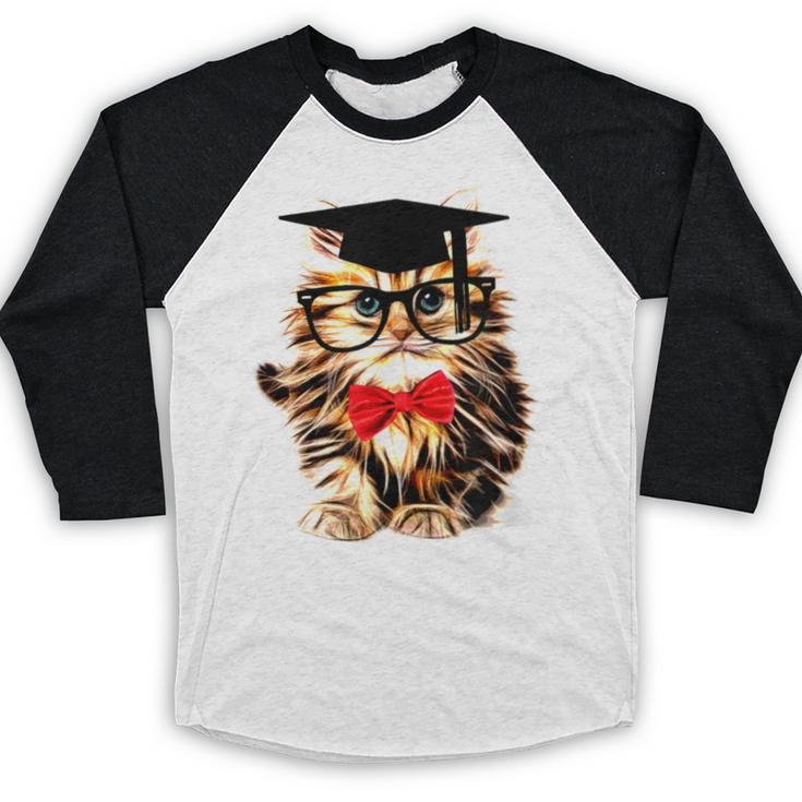 Graduation Cat Class Of 2023 Baseball Raglan Shirt