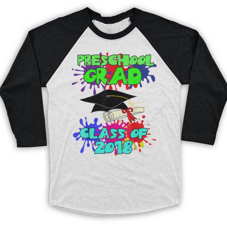 Graduation Class 2018 Cap Gown Shirt Preschool Graduate Baseball Raglan Shirt