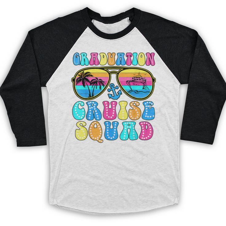 Graduation Cruise Squad Class Of 2025 Vacation Family Grad Baseball Raglan Shirt