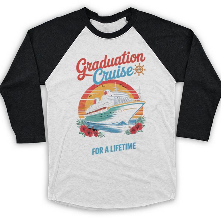 Graduation Cruise Trip Class Of 2026 Senior Summer Vacation Premium Baseball Raglan Shirt
